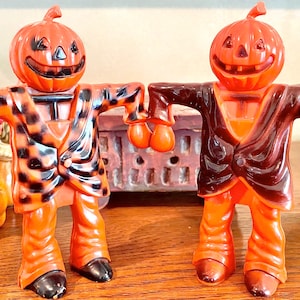 Jack-O-Lantern Head Scarecrows From Rosbro – Each One Sold Individually