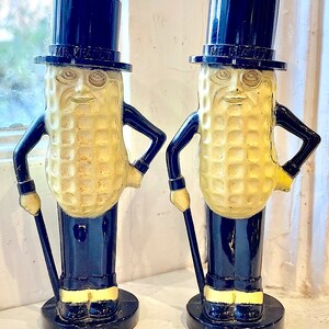 Anthropomorphic Mr. Peanut Salt & Pepper Shakers From Pyro