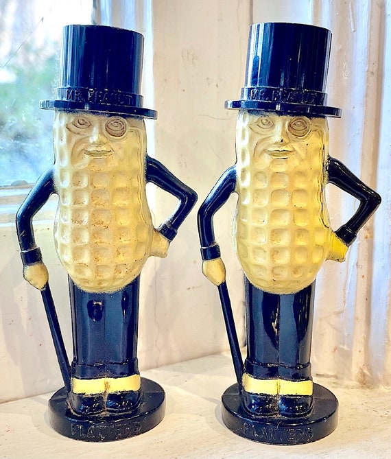 Anthropomorphic Mr. Peanut Salt & Pepper Shakers From Pyro
