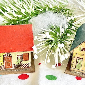 Tiny Antique Putz Houses Made In Germany