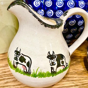 One-Of-A-Kind Hand-Painted Pitcher/Creamer