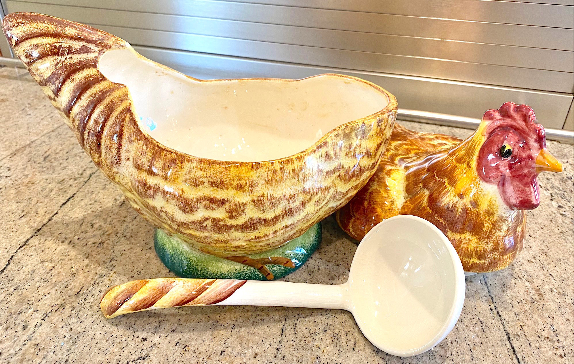 Mid Century Chicken Soup Tureen With Matching Ladle From Etsy