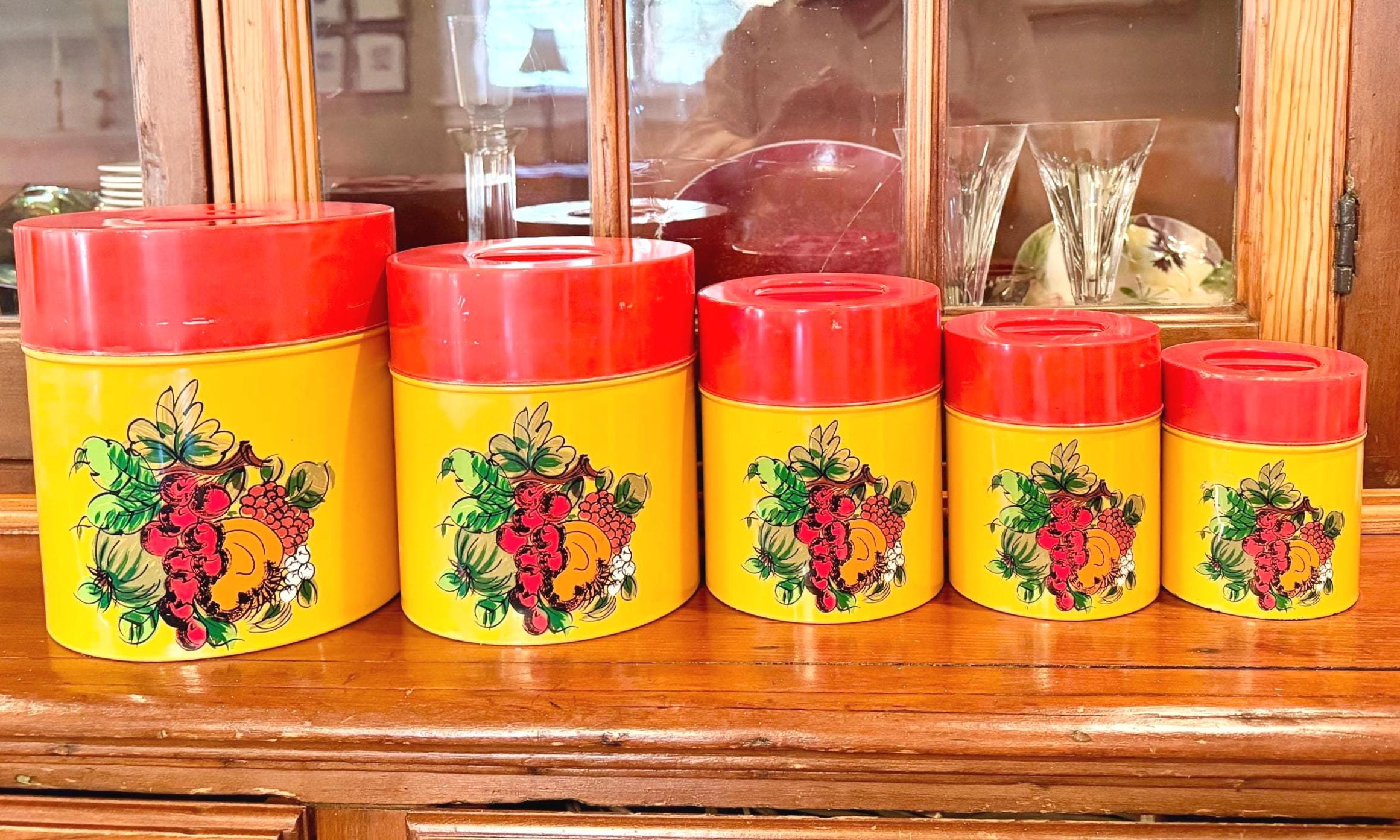 Japan Vintage Metal Canisters - Etsy