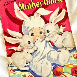Animal Mother Goose Oversized Linen Book