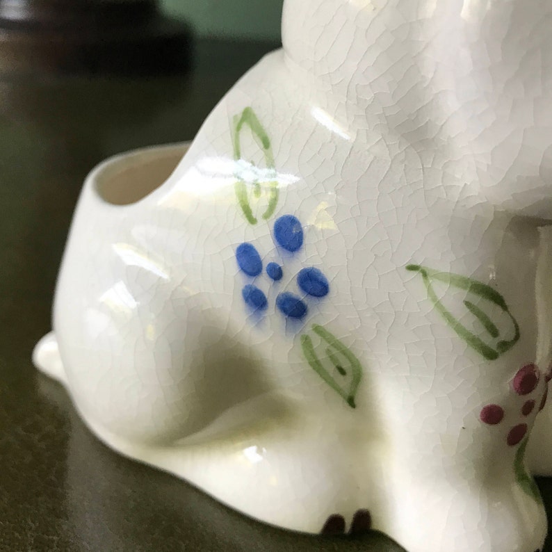 Adorable Ceramic Puppy Planters by Block Pottery California