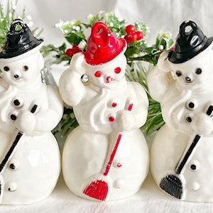 Enfeites de boneco de neve de plástico rígido da Bradford Novelty – cada um vendido individualmente