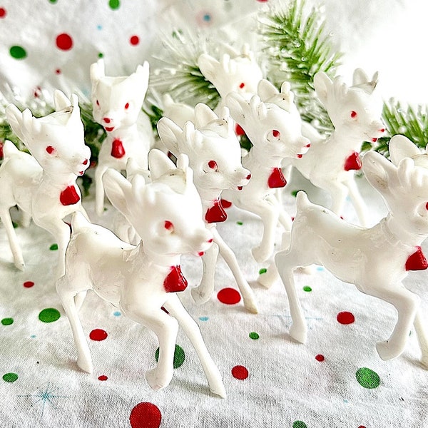 Plastic Reindeer Etsy