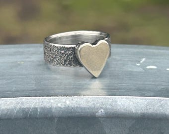 Cœur en argent sterling recyclé (s 7,25)