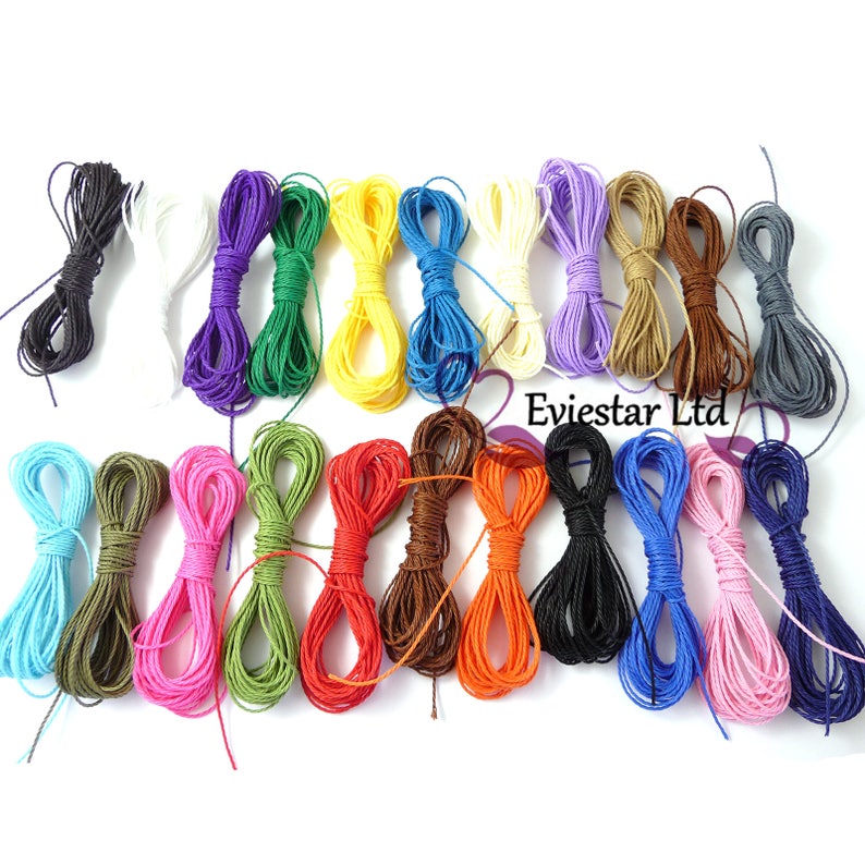 SIENNA BROWN WAXED COTTON CORD 10m x 1mm Shamballa Macrame Jewellery Making