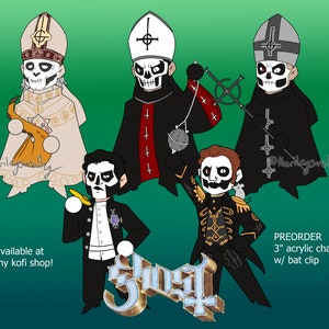 PREORDER - GHOST Papa 3&quot; Acrylic Charms