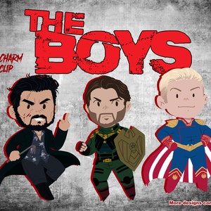 THE BOYS Acrylic Charms - Homelander, Billy Butcher, and Soldier Boy