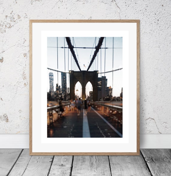 New York City Photography New York Bedroom Decor Ny Apartment Wall Art Printable Ny Art New York Brooklyn Bridge Big Apple Print