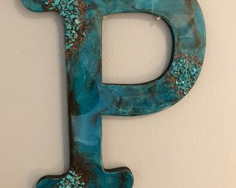 Statement Piece | Wooden Letter | Geode Inspo | Resin Art