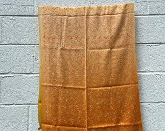 Embroidered Floral Ombre Scarf