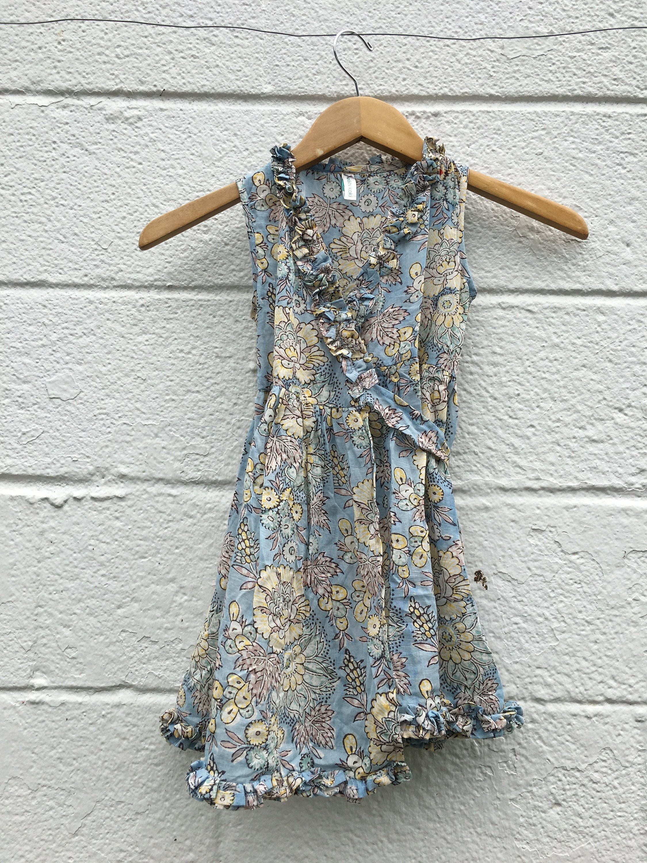 Indian Hand-block Printed Size 4/5 Sundress