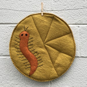 Centipede Felted Seat Cushion from Malawi