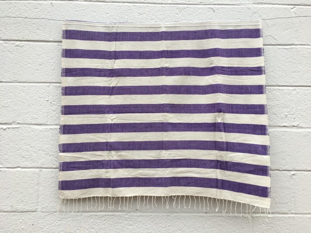 Purple striped cheap bath towels