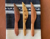 Hand carved wooden mini knife
