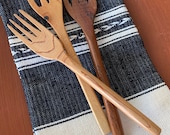 Hand carved wooden fork