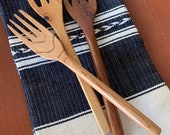 Hand carved wooden fork
