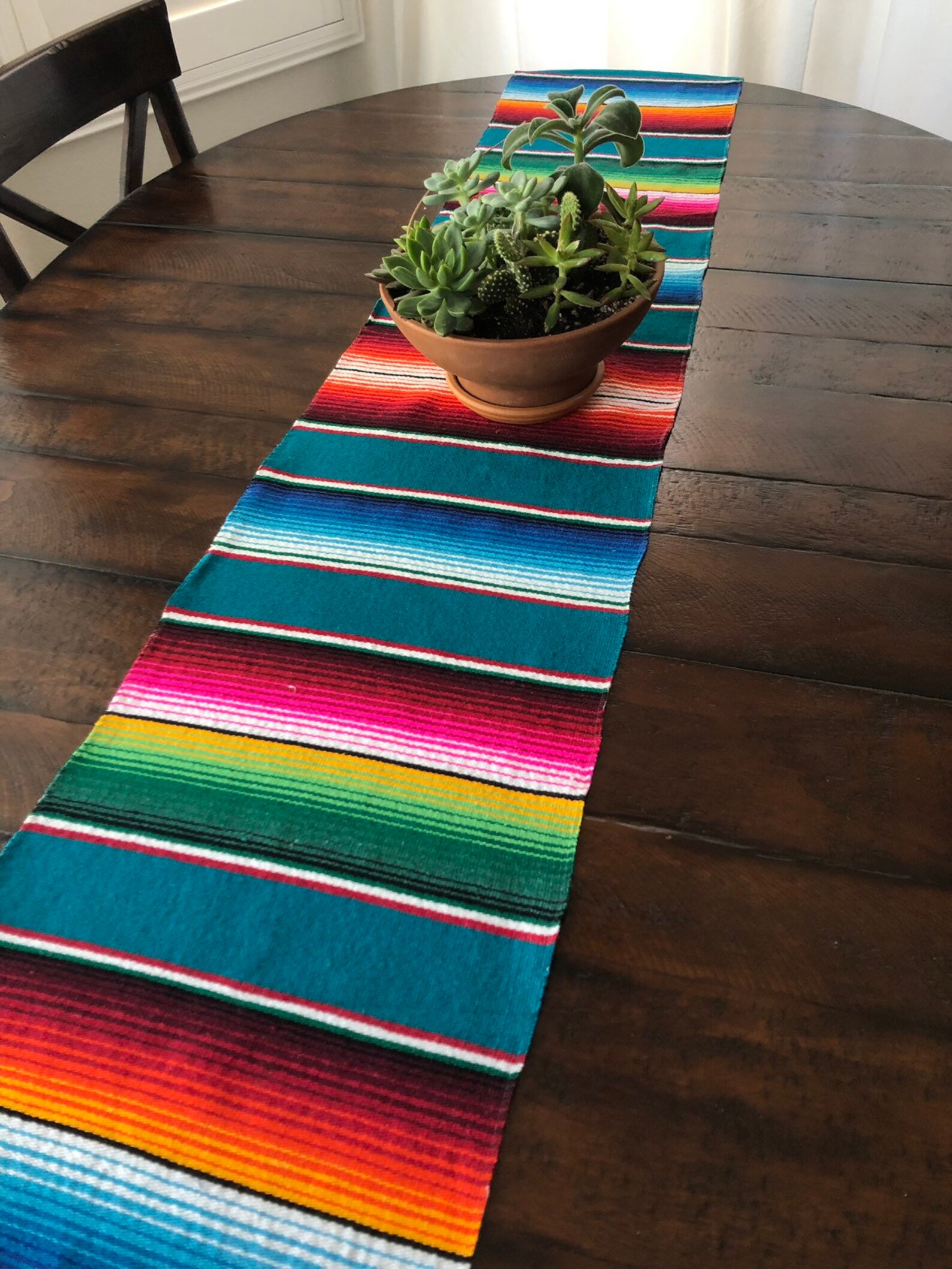 Mexican serape/zarape print table runner Etsy
