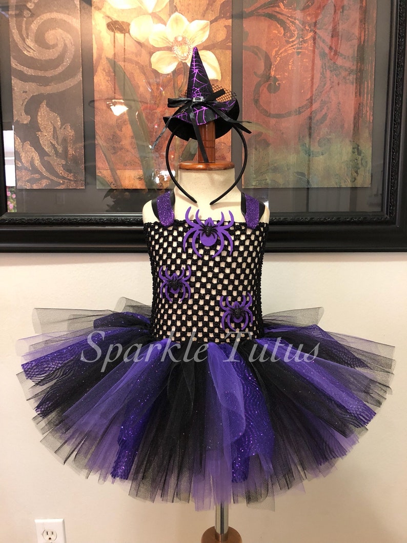 Witch Tutu Dress Witch Halloween costume Halloween Tutu Dress. Girls Costume