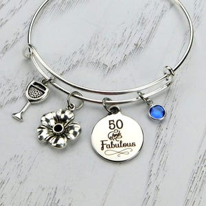 Alex and ani 50th store birthday bracelet
