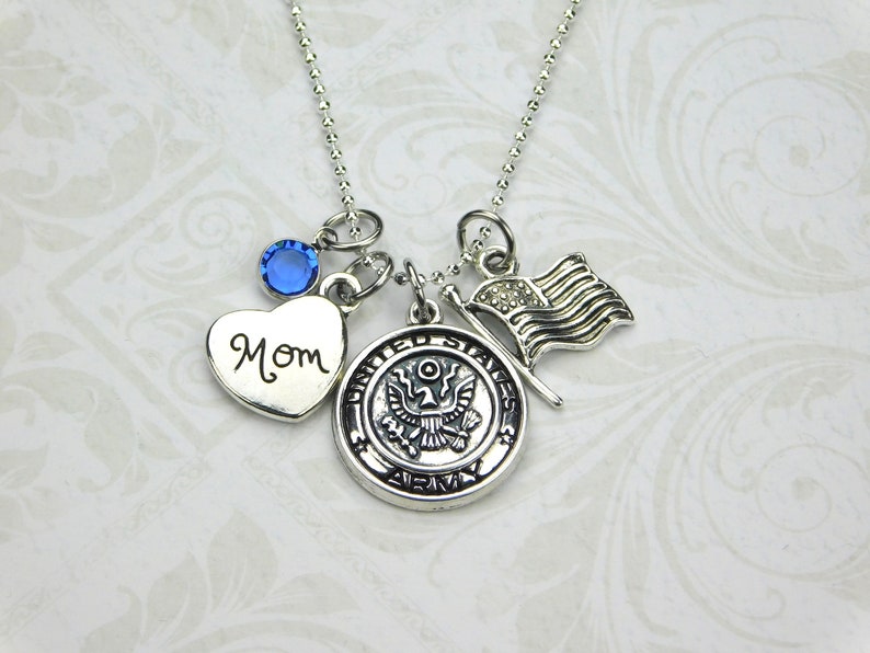 Us Army Mom Necklace Jewelry Mother S Day Gift Image 0