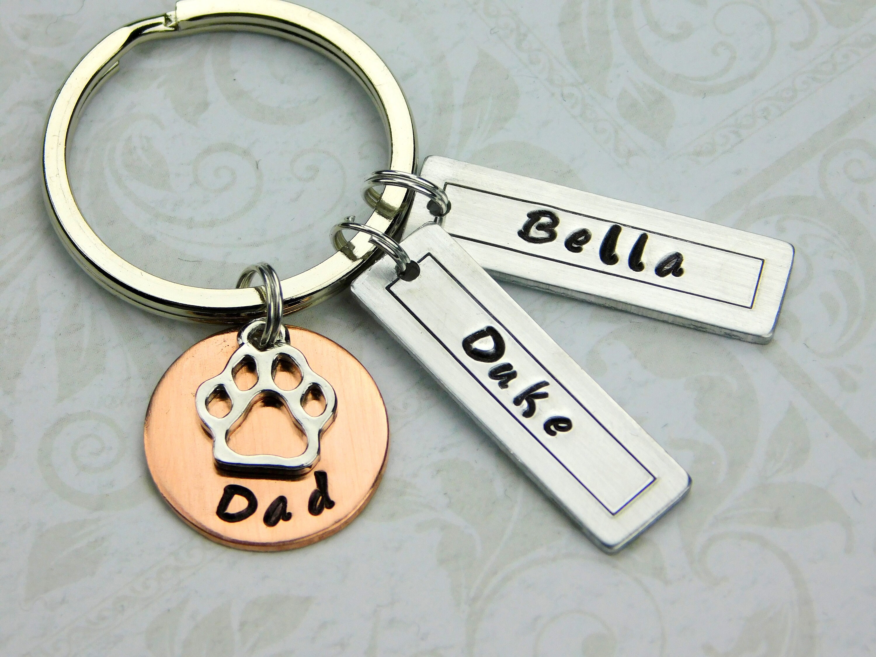 Personalized Dog Dad Keychain Dog Dad Gift Father's Day Etsy Australia