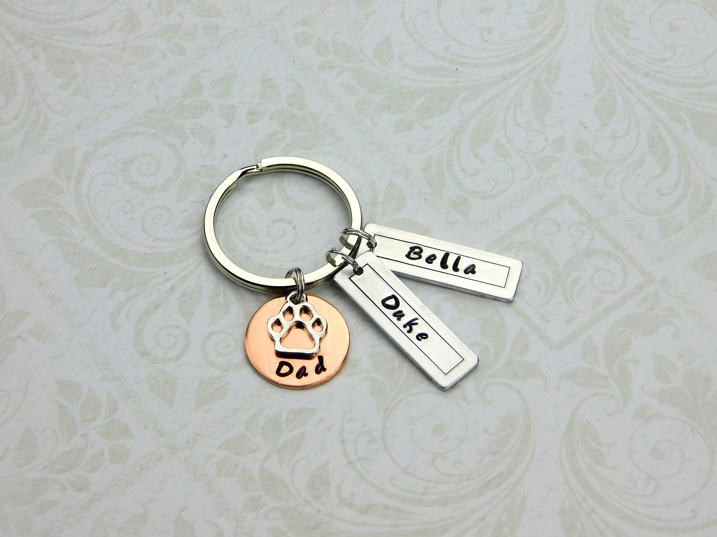 Personalized Dog Dad Keychain Dog Dad Gift Father's Day Etsy Australia