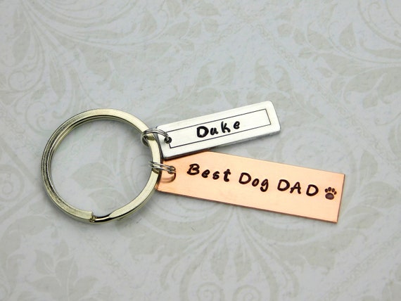 dog dad keychain
