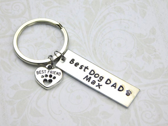 dog dad keychain