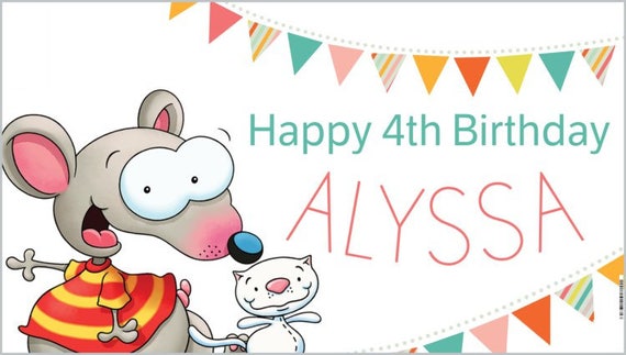 Custom Vinyl Toopy And Binoo Birthday Party Banner Etsy