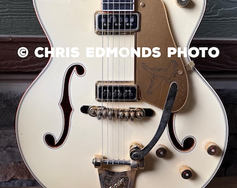 Gretsch White Falke Gitarren-Foto | Custom Shop Meistergefertigte E-Gitarre (Digitaler Download)