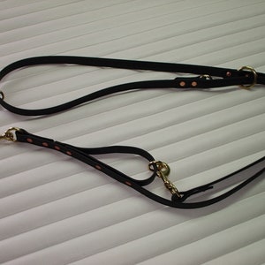 BIOTHANE 3/4 all in one leash with handle police k9 schutzhund ipo