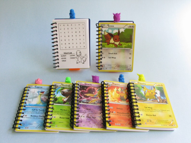 Pokemon Birthday Pokemon Party Giveaways Pkg Pokemon Party 10+ Pokemon Party Favor Notebooks with 3D Printed Pokemon Figure Bookmarks