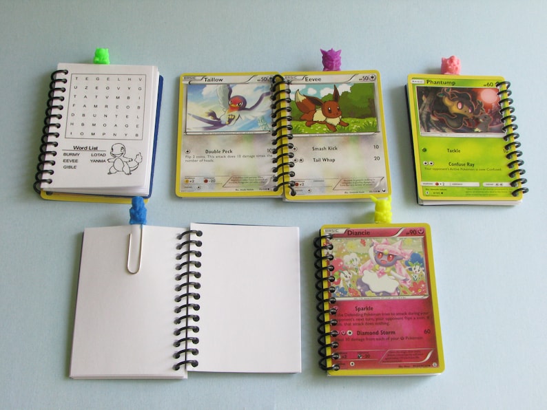 Pokemon Birthday Pokemon Party Giveaways Pkg Pokemon Party 10+ Pokemon Party Favor Notebooks with 3D Printed Pokemon Figure Bookmarks