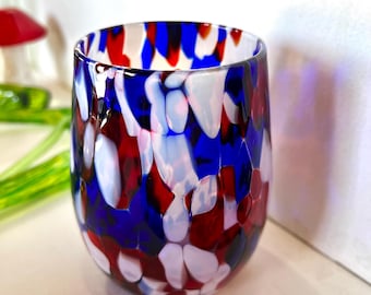 Handblown “Seconds” USA Stemless Wine Glass