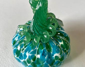 MINI Coastal Mix Handblown Glass Pumpkin