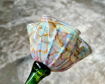 Individual Glass Flowers - Tie Dye