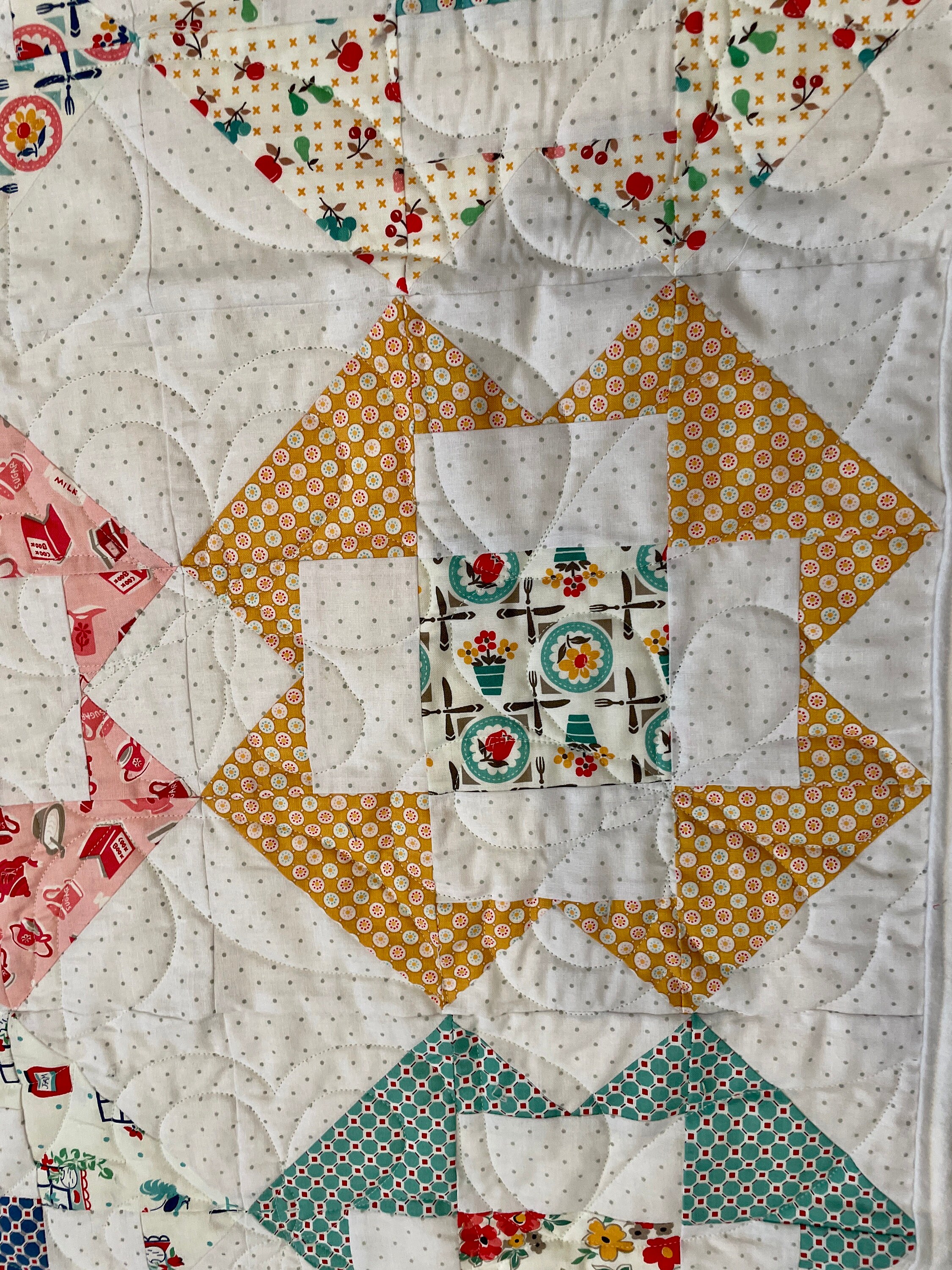 Multi-colored Patchwork Quilt - Etsy