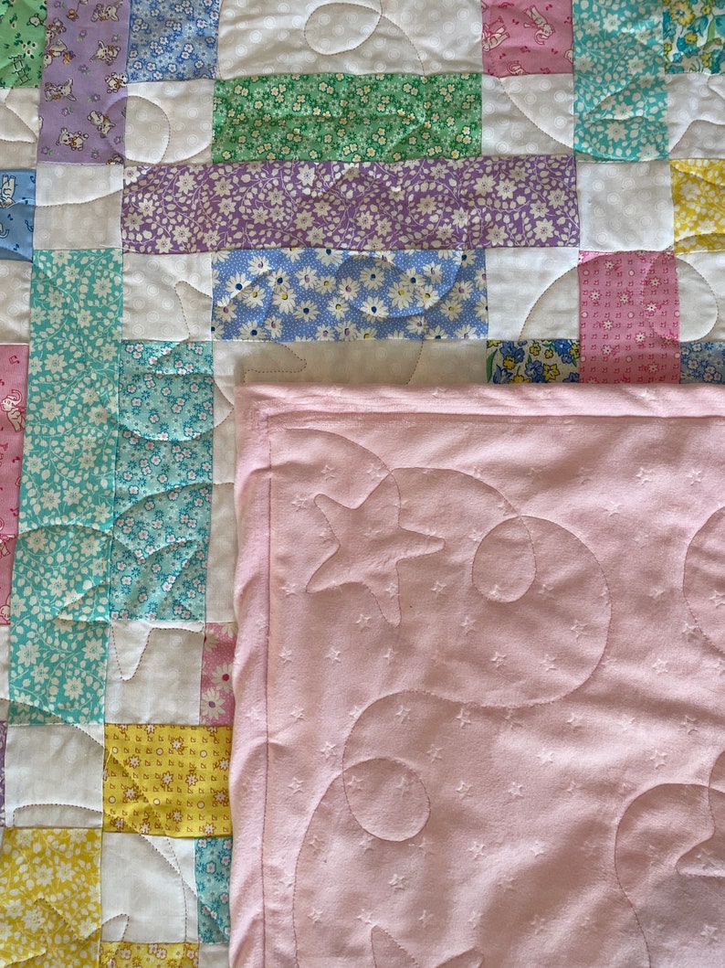 Multi-colored Patchwork Quilt - Etsy