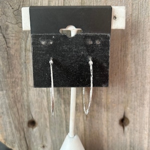 Diamond Cut Sterling Silver Hoop Earrings
