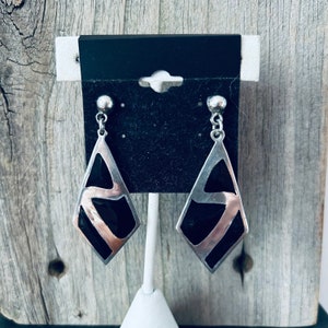 Onyx Sterling Silver Earrings