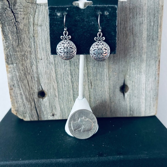 Sterling Silver Bali Style Earrings - image 2