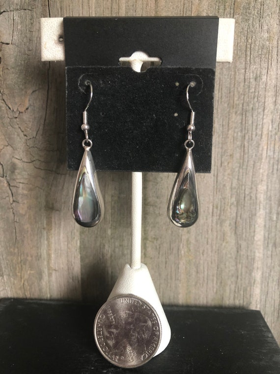 Abalone Sterling Silver Earrings Southwestern - image 2