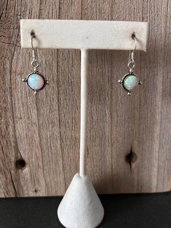 Opal Sterling Silver Earrings - image 10