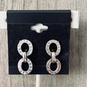 Sterling Silver Double Hoop Earrings
