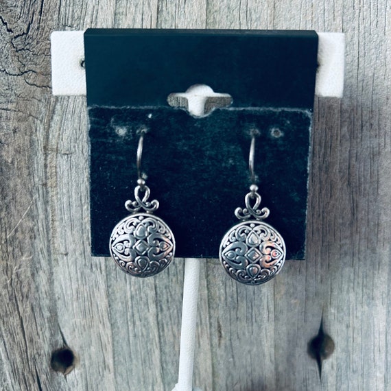 Sterling Silver Bali Style Earrings - image 1