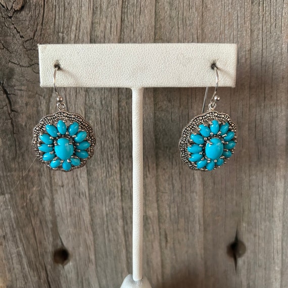 Turquoise Sterling Silver Earrings - image 6